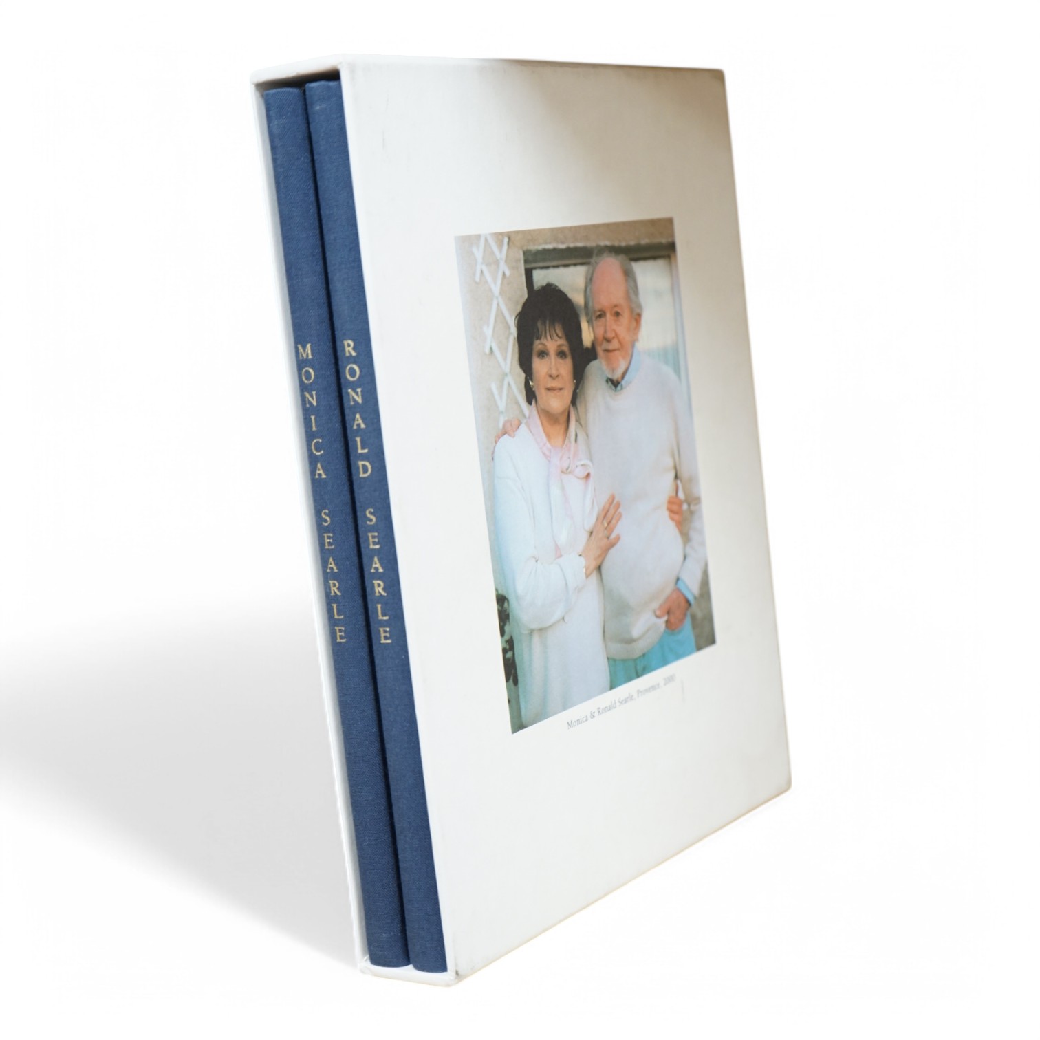 Monica Searle and Roland Searle, two books in slip case, 27.5cm high. Condition - fair to good